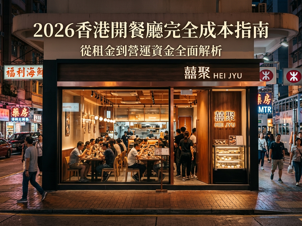 2026香港開餐廳完全成本指南
