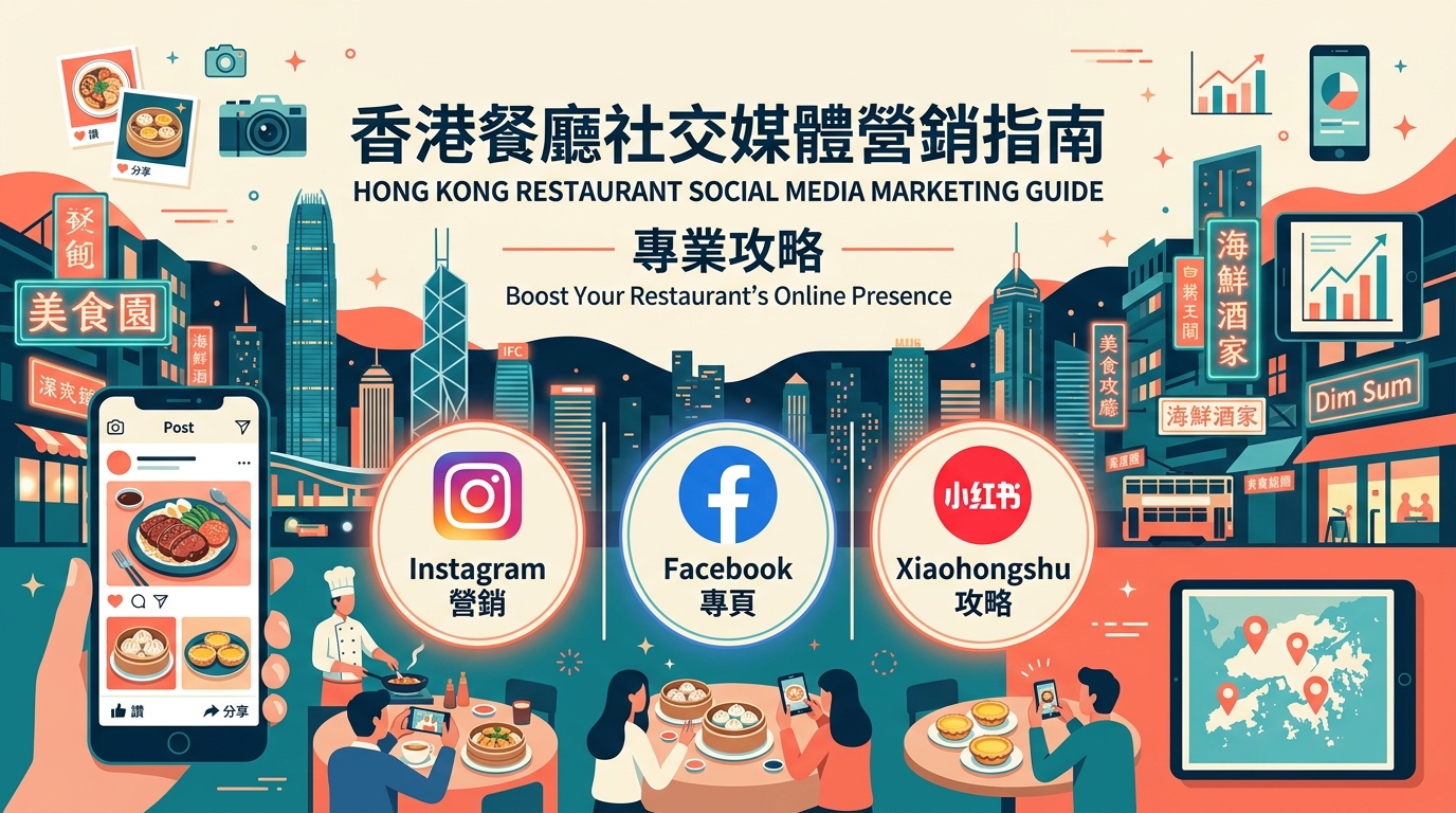 香港餐廳社交媒體營銷實戰指南 (2026最新) | IG/小紅書引流與 POS 系統轉化秘笈 - PinMe