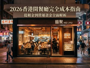2026香港開餐廳完全成本指南